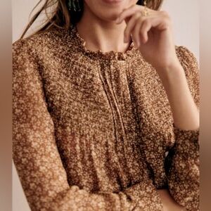 Sezane Mirta Blouse Fleurs Des Calanques - Size 34